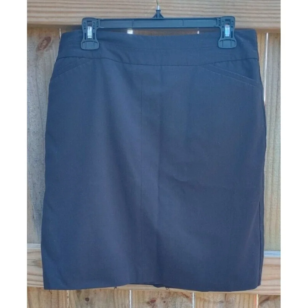 Worthington Women's 12 P Black Knee Length Pockets Lined Pencil Skirt